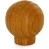 Pomolo in legno - Ø 30 mm. - rovere lucido