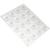 Paracolpi adesivi tondi trasparenti Ø 13 mm. - spessore 4,0 mm. - 20 pz.