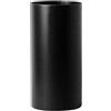 Tubo tronchetto ff legna nero smaltato, 130 mm