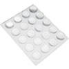 Paracolpi adesivi tondi trasparenti Ø 13 mm. - spessore 7,5 mm. - 20 pz.