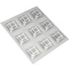 Paracolpi adesivi quadrati trasparenti 20,5 x 20,5 mm. spessore 7,5 mm. - 9 pz.