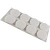 Feltrini adesivi tondi Ø 24 mm. - bianco - 8 pz.