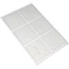 Feltrini adesivi quadrati 30 x 30 mm. - bianco - 6 pz.