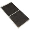 Feltrini adesivi quadrati - 40 x 40 mm. - marrone - 2 pz.