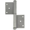 Cerniere con piastra da avvitare in ferro zincato 100 mm. sinistre 2 pz.
