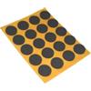 Antiscivolo mussit tondi in epdm adesiva nera Ø 14 mm. - spessore 2,5 mm. - 20 pz.