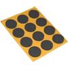 Antiscivolo mussit tondi in epdm adesiva nera Ø 20 mm. - spessore 2,5 mm. - 12 pz.