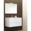 Mobile bagno sospeso alice con 2 cassettoni bianco lucido 80x47x53 cm