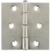 Cerniere quadre con spina fissa in ferro nichelato 30 x 30 mm. 2 pz.