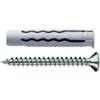 Tasselli in nylon universali a 4 settori Ø 8 x 40 con viti tps 5,0 x 50 - 10 pz.