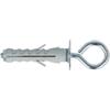 Tasselli in nylon Ø 12 x 45 con occhiolo chiuso 4 pz.