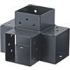 Suki Plug-in connettore giunto suki angolo 90° antracite con 4 connessioni