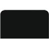 Piastra salvapavimento sotto stufa stondata colore nero, 1000x500 mm