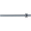 Barre filettate m8 x 100 con dado e rondella cl. 5.8 taglio a 90° - 4 pz.