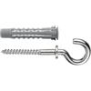 Tasselli universali a 4 settori Ø 6 x 30 con occhiolo aperto 25 pz.