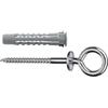 Tasselli universali a 4 settori Ø 6 x 30 con occhiolo chiuso 25 pz.