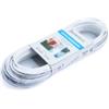 Cavo stendibiancheria Ø 4 mm. in acciaio ottonato rivestito pvc bianco 20 mt.