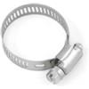 Fascetta stringitubo Ø 19 - 28 mm. in acciaio inox a2 - aisi 304 - 2 pz.