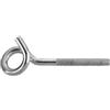 Gancio con anello filetto metrico m10 x 140 - 1 kg.