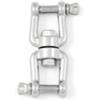Girella a 2 forcelle Ø 6 mm. in acciaio inox a4 - aisi 316