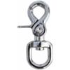 Moschettone a forbice con anello girevole