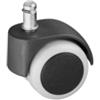 Ruota per sedie ufficio autofrenante Ø 50 mm. perno ad incastro