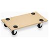 Carrello a pianale in mdf, ruote in poliammide
