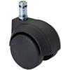 Ruota per sedie ufficio Ø 50 mm. perno ad incastro