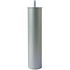 Piedino tondo in metallo per rete letto Ø 60 - h. 25 cm. grigio
