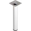 Piedino tondo element system - Ø 30 - h.150 mm. - bianco