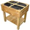 Fioriera per orto da esterno con supporto in legno di pino 80x60x80h cm