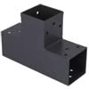 Suki Plug-in connettore giunto suki 7x7 angolo 90° nero con 3 connessioni