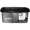 Initiatives Decoration Pittura decorativa lavabile metallica pur metal nickel 2000 ml