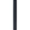Smalbo Tubo dritto ala smalbo in acciaio smaltato verniciato nero opaco, 15x50 cm