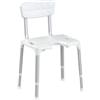 K Design Sedia regolabile da doccia con schienale