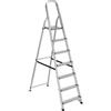 Scala alluminio essenza everest con 7 gradini e portata massima 150 kg 120x49x193 cm