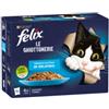 Purina Felix le ghiottonerie salmone e tonno, 12x85 gr