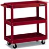 Essenza Carrello porta attrezzi 3 ripiani essenza rosso 70x35x73 cm