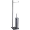 Gedy Piantana portarotolo e scopino wc gedy trilly in acciaio inox grigio