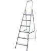 Scala piuma in alluminio con 6 gradini 52x104x178 cm