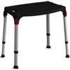 K Design Sedia regolabile da bagno colore nero, 50x30x39/54 cm