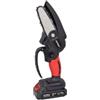 Potatore a catena a batteria saw barra 10 cm 2 batterie 24v 1,5ah