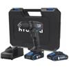 Hyundai Kit valigetta trapano a percussione a batteria hyundai 50 nm 2 batterie 20v 2ah e caricabatterie - cod. 25874