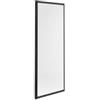 Parete fissa per box doccia luna nero opaco 70x190 cm