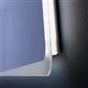 Specchiera rettangolare stondata con led integrati 120x60 cm