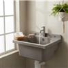 Lavello a muro pilozzo mini in polipropilene grigio 42,5x34x20 cm