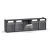 Fami Cassettiera porta minuteria fami visual box 5 cassetti in plastica antracite 60x14x16,8 cm