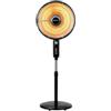 Ignip Stufa elettrica al carbonio a piantana ignip nero 1000w