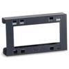 Fami Supporto multipresa a 2 posti fami in acciaio antracite 14,8x3,2x9,2 cm