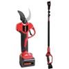 Sandrigarden Forbice da potatura a batteria sandrigarden sg-fp 4000 asta telescopica 1,27-3 m taglio 40 mm 2 batterie 21v 4ah incluse